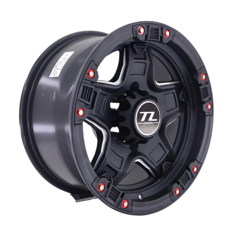 16X8 6X114.3 ET0 TL-5664 66.1 MAT BLACK MILLING