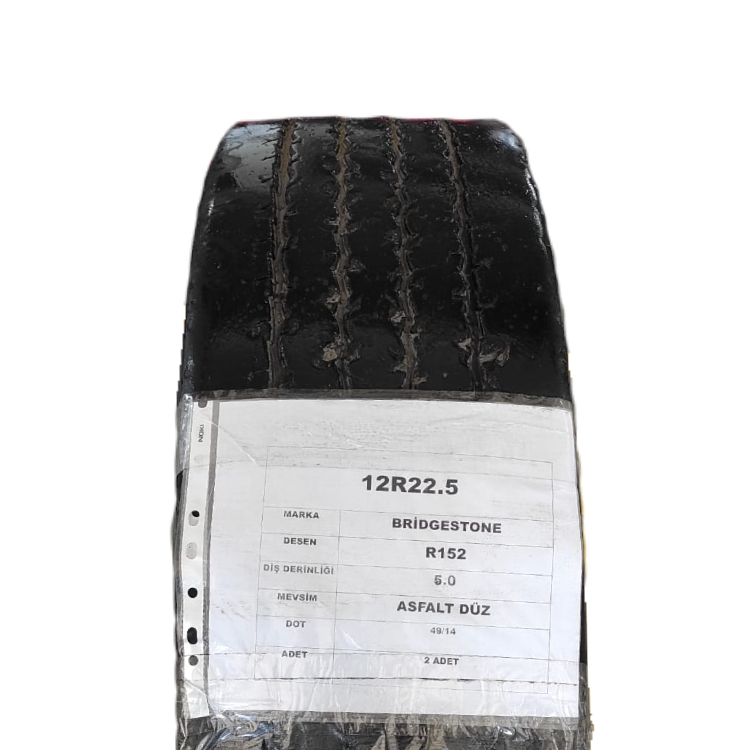 12 R22.5 BRIDGESTONE R152 2014 5MM ASFALT DUZ 2.EL
