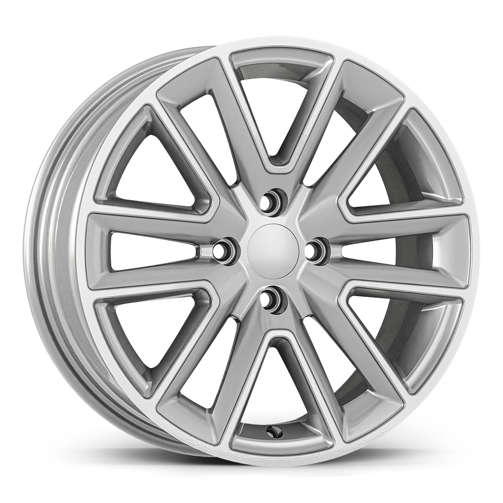 6.5X16 4X100 16274 ET37 67.1 FULL SILVER