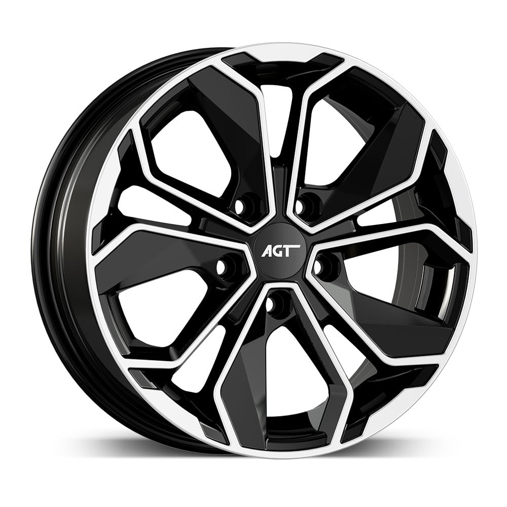 AGT Wheels 16 inç 5x112 siyah elmas jant