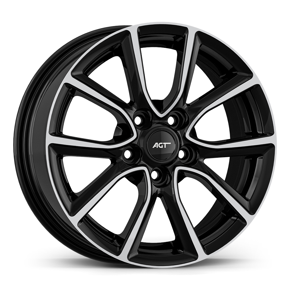 6.5X16 5X114 16199 ET46 67.1 GLOSS BLACK DIAMOND