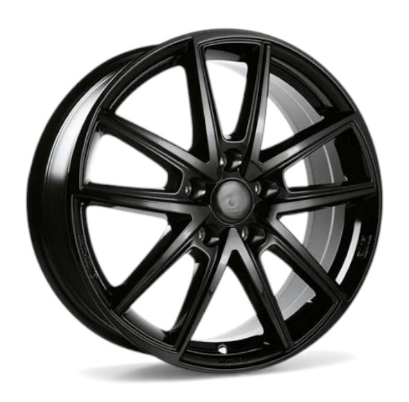 6.5X16 5X114.3 ET50 67.2 COMPLETE BLACK GLOSS