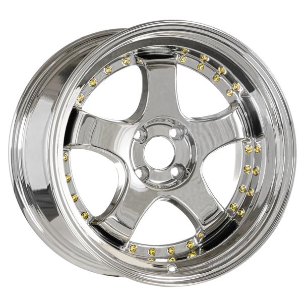 7.0X15 5X100 ET35 73.1 VC+GOLD RIVET