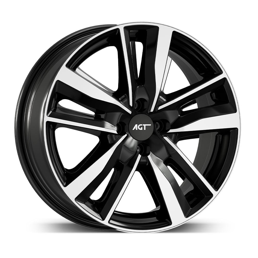 7.0X17 5X108 17226-1 ET46 65.1 GLOSS BLACK DIAMOND