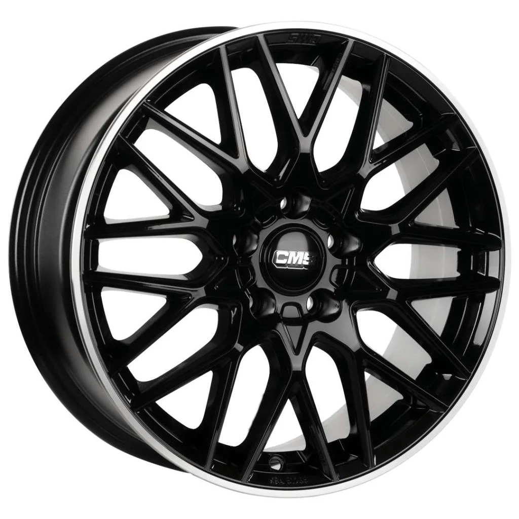 7.0X17 5X112 ET40 66.5 DIAMOND RIM BLACK GLOSS