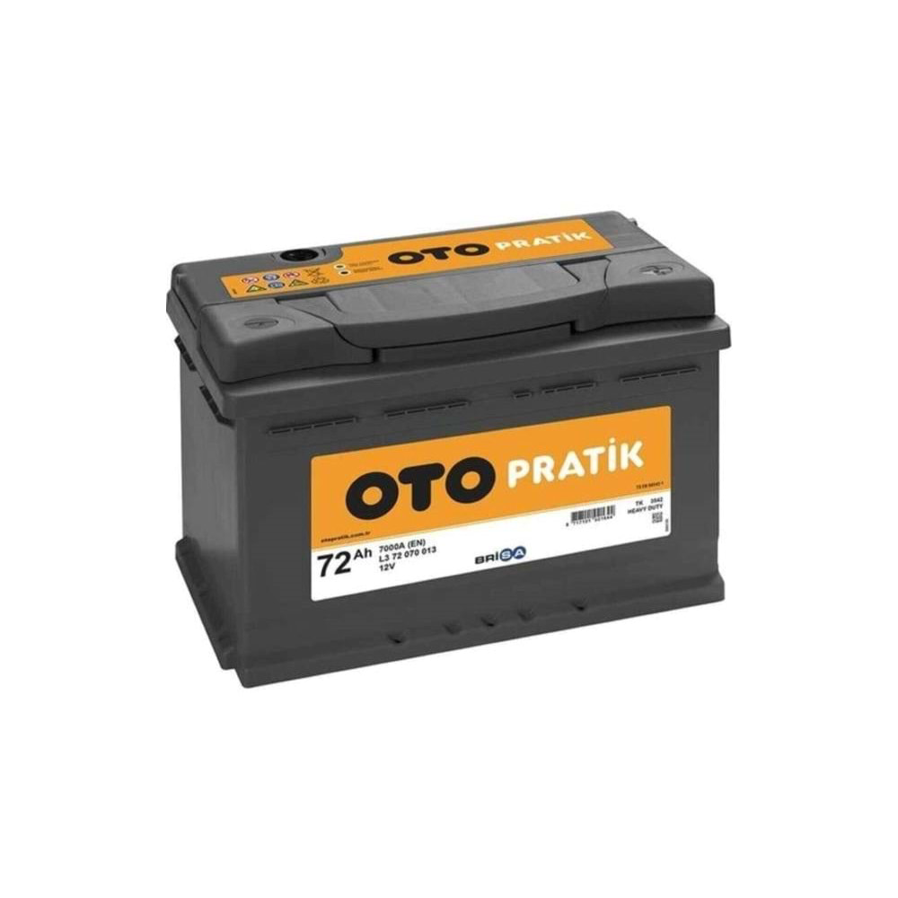 12V72AH TAM BAKIMSIZ,L3KUTU,TIRNAKLI