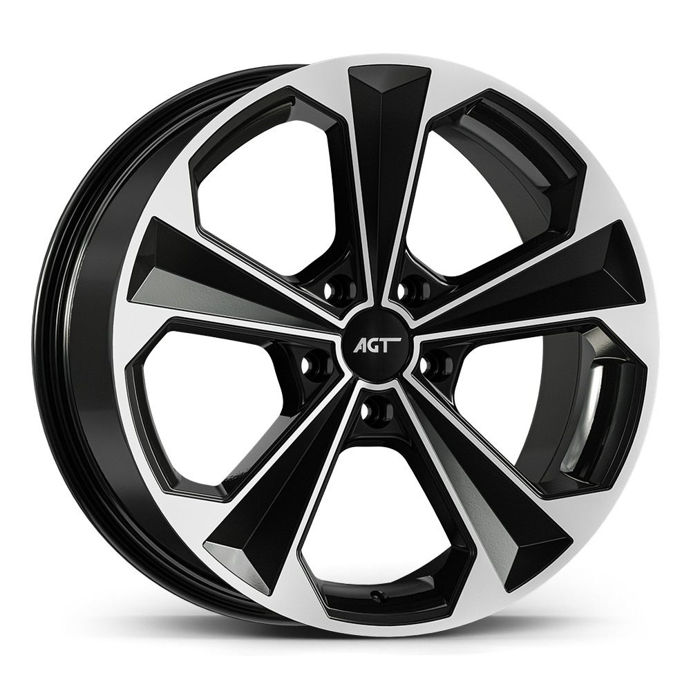 8.0X18 5X108 18062 ET38 72.6 GLOSS BLACK SILVER DIAMOND
