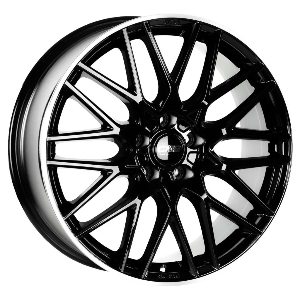 8.0X19 5X120 ET52 65.1 DIAMOND RIM BLACK GLOSS