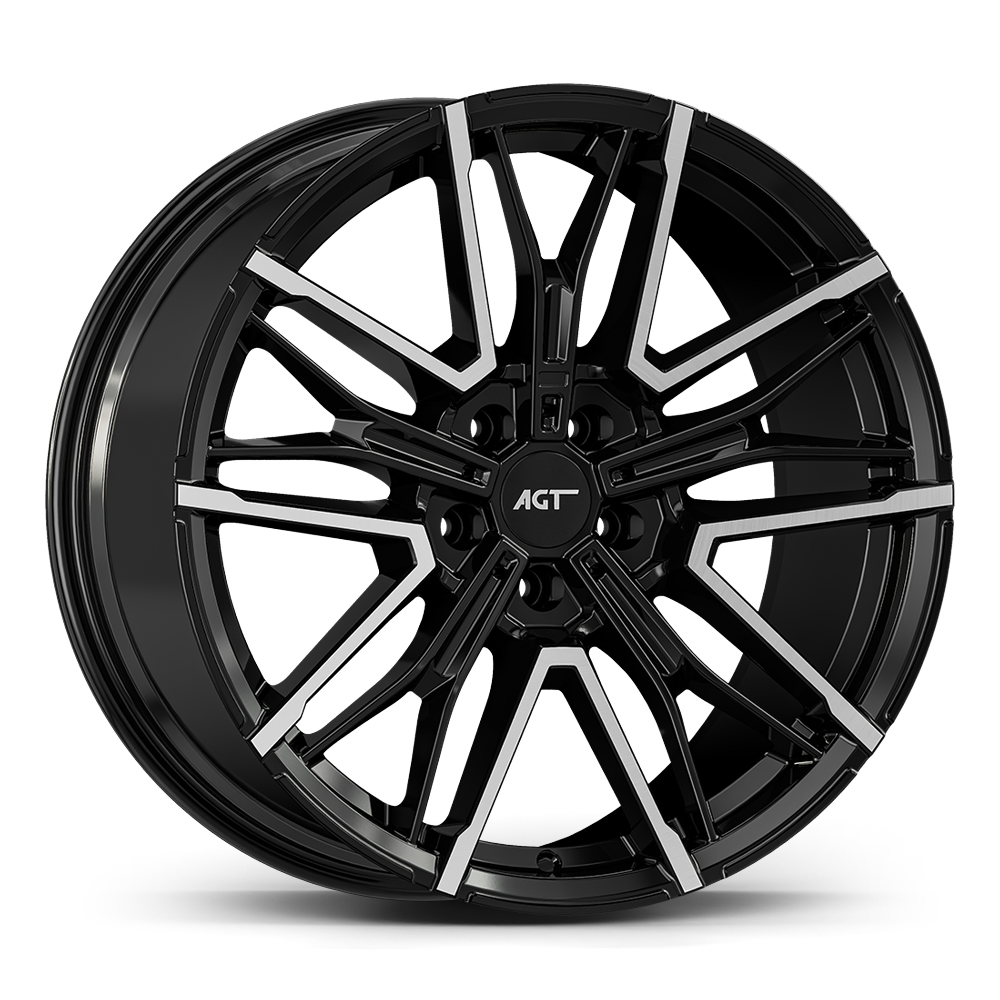 8.5X19 5X112 19272-1 ET30 66.6 GLOSS BLACK DIAMOND