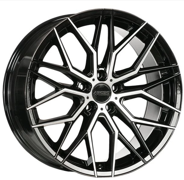 8.5X19 5X112 ET35 66.6 BLACK DIAMOND VALENCIA