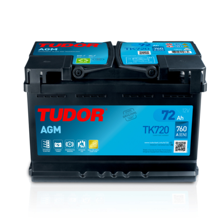 AKU 12V 72 AH 760A START STOP AGM