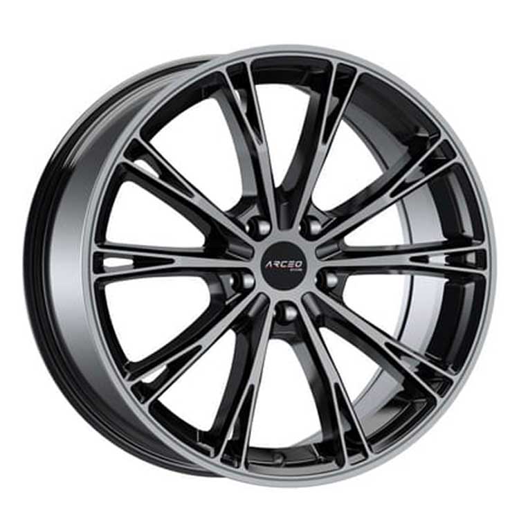 8.5X19 5X112 ASW01 ET45 66.45 BLACK TITANIC