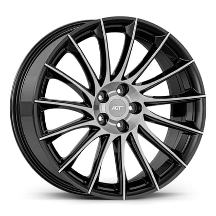 AGT WHEELS 5.5X14 4X100 14003 ET35 57,1 GLOSS BLACK DIAMOND