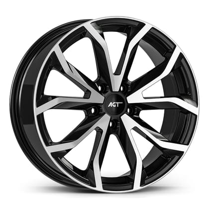AGT WHEELS 6.0X14 4X100 14034 ET38 67.1 GLOSS BLACK DIAMOND