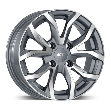 AGT WHEELS 6.0X14 4X108 14034 ET35 63,4 GUN METAL DIAMOND