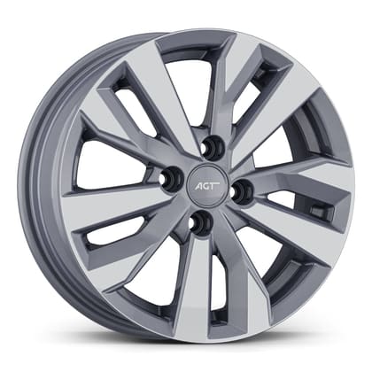 AGT WHEELS 6.0X15 4X100 15195 ET35 67,1 GUN METAL DIAMOND