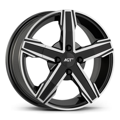 AGT WHEELS 6.5X15 4X100 15256 ET35 67,1 GLOSS BLACK DIAMOND