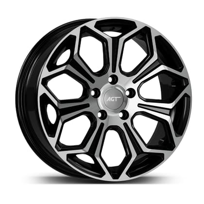 AGT WHEELS 6.5X15 4X100 15263 ET38 67,1 GLOSS BLACK DIAMOND