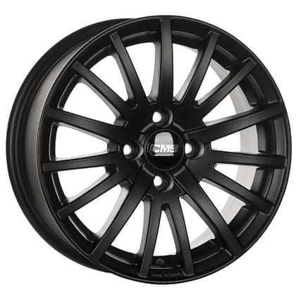 CMS 6.5X15 4X100 ET43 67.2 COMPLETE MATT BLACK