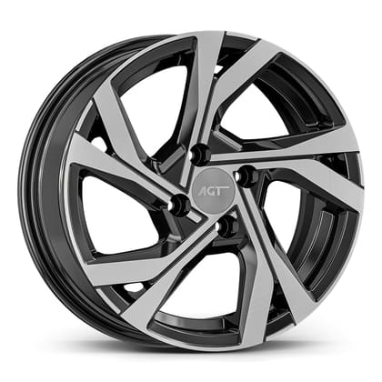 AGT WHEELS 7.0X17 4X100 17156 ET35 67,1 GLOSS BLACK DIAMOND