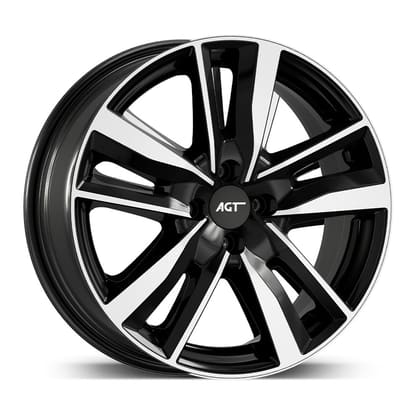 AGT WHEELS 7.0X17 4X100 17226-1 ET35 67,1 GLOSS BLACK DIAMOND