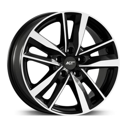 AGT WHEELS 7.0X17 5X100 17226-1 ET40 67,1 GLOSS BLACK DIAMOND