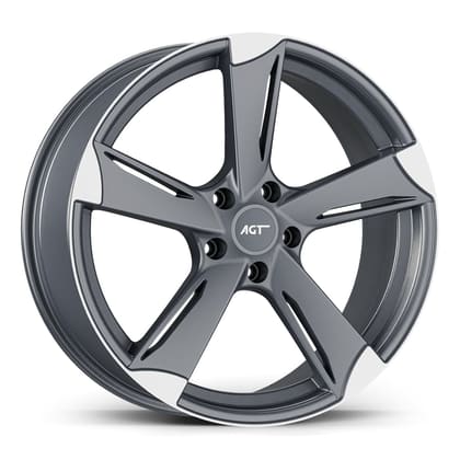 AGT WHEELS 8.5X19 5X112 19080 ET20 66,6 MATT GUN METAL DIAMOND