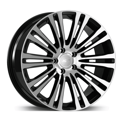 AGT WHEELS 8.5X19 5X112 19073 ET35 66,6 GLOSS BLACK DIAMOND
