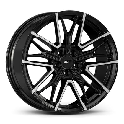 AGT WHEELS 8.5X19 5X120 19272-1 ET33 72,6 GLOSS BLACK DIAMOND