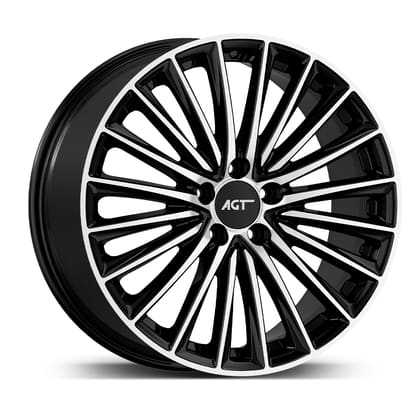 AGT WHEELS 9.0X18 5X112 18269-2 ET55 66,6 GLOSS BLACK DIAMOND