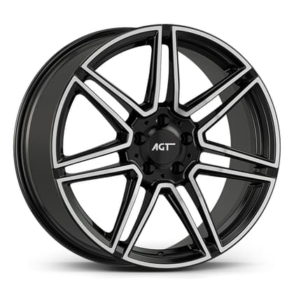 AGT WHEELS 9.0X19 5X112 19266-2 ET48 66,6 GLOSS BLACK DIAMOND