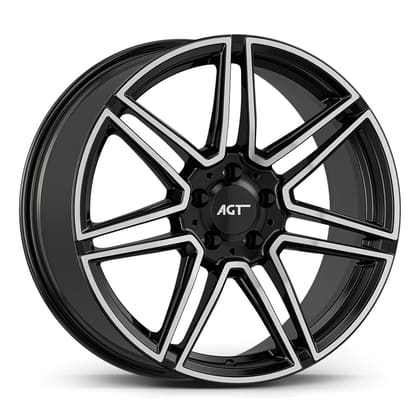 AGT WHEELS 9.0X19 5X112 19266-2 ET50 66,6 GLOSS BLACK DIAMOND