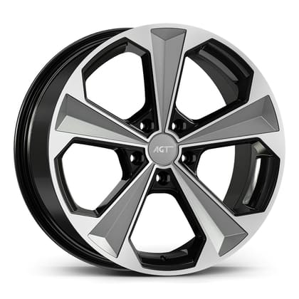 AGT WHEELS 9.0X20 5X108 20062 ET38 72,6 GLOSS BLACK SILVER DIAMOND