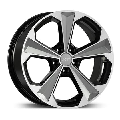 AGT WHEELS 9.0X20 5X114 20062 ET38 72,6 GLOSS BLACK SILVER DIAMOND