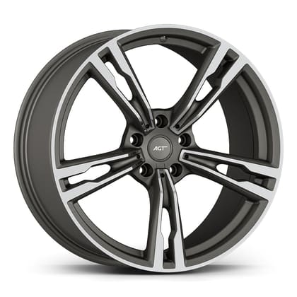 AGT WHEELS 9.5X19 5X112 19265-2 ET40 66,6 MATT TITAN DIAMOND