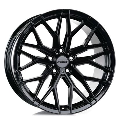 ARCEO 9.5X19 5X120 ET37 72.6 GLOSS BLACK VALENCIA