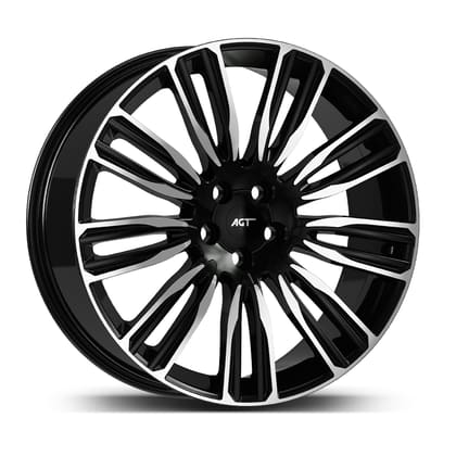 AGT WHEELS 9.5X22 5X120 22188 ET48 72,6 GLOSS BLACK DIAMOND